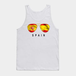 Spain Sunglasses, Spain Flag, Spain gift , Swedish, Swede, Tank Top